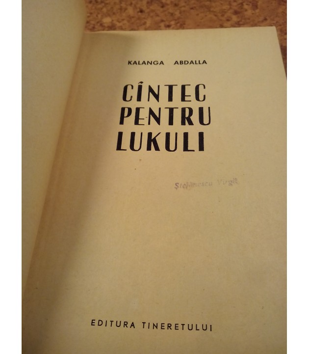 Kalanga Abdalla - Cintec pentru Lukuli